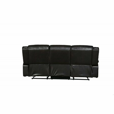 Homeroots Brown Sofa 86 x 36 x 40 in. 366304